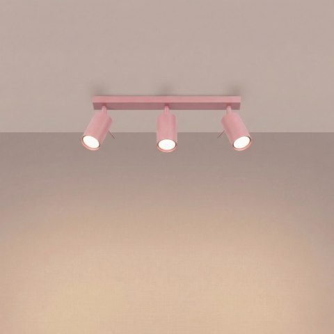 Sollux Lighting Plafon RING 3L różowy