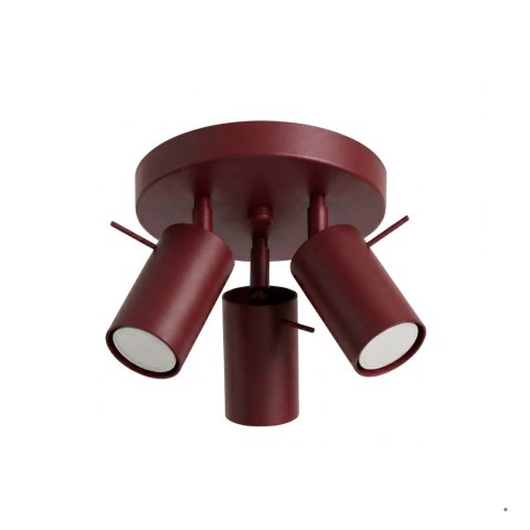 Sollux Lighting Plafon RING 3P burgund
