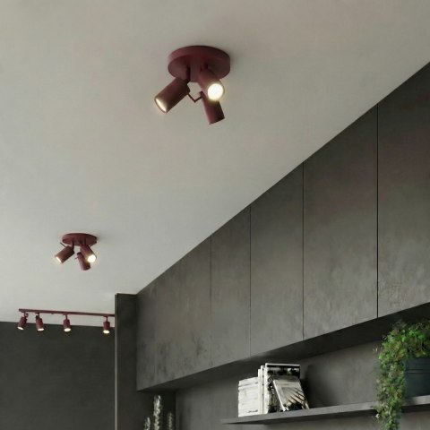 Sollux Lighting Plafon RING 3P burgund
