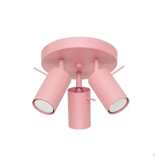 Sollux Lighting Plafon RING 3P różowy