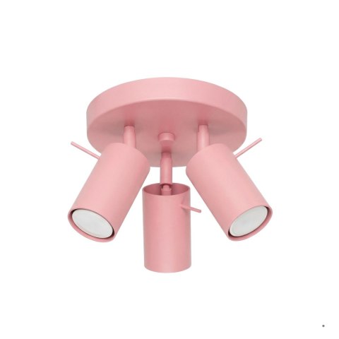 Sollux Lighting Plafon RING 3P różowy