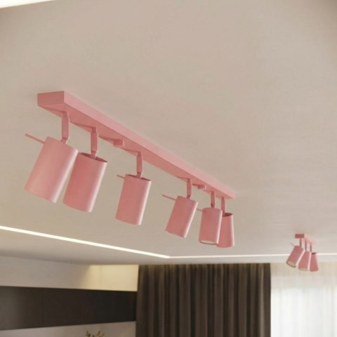 Sollux Lighting Plafon RING 3P różowy