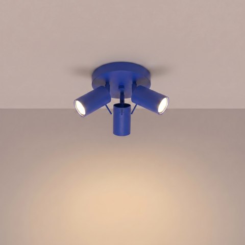 Sollux Lighting Plafon RING 3P ultramaryna