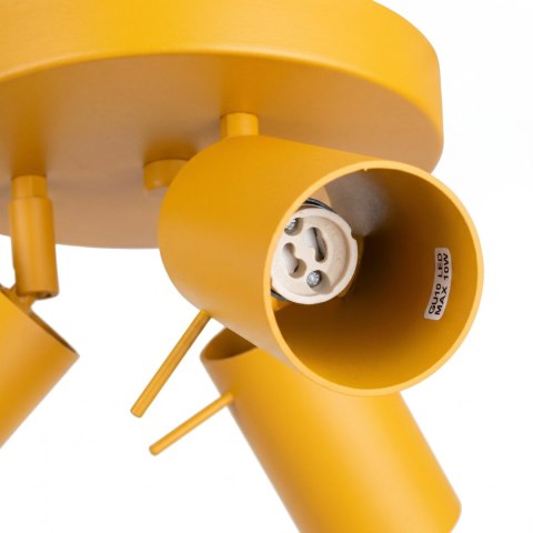 Sollux Lighting Plafon RING 3P żółty