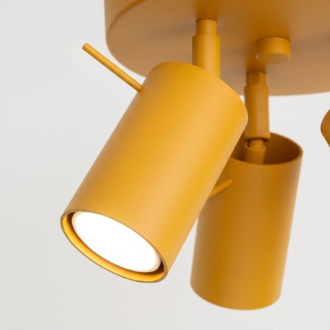 Sollux Lighting Plafon RING 3P żółty