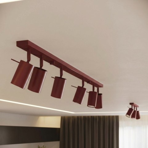 Sollux Lighting Plafon RING 4L burgund