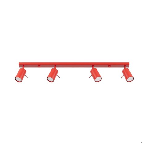 Sollux Lighting Plafon RING 4L czerwony