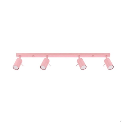 Sollux Lighting Plafon RING 4L różowy