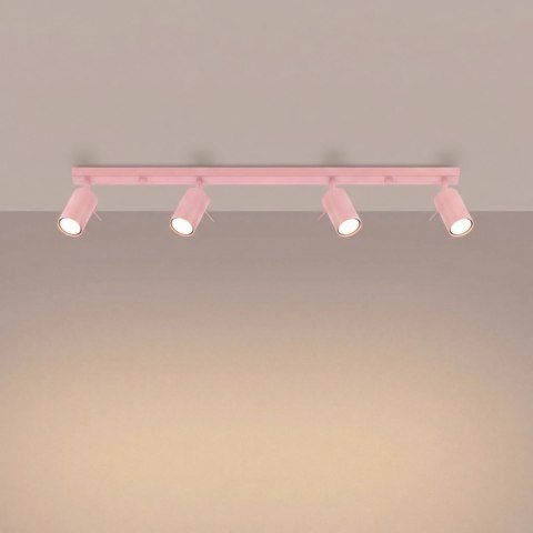 Sollux Lighting Plafon RING 4L różowy