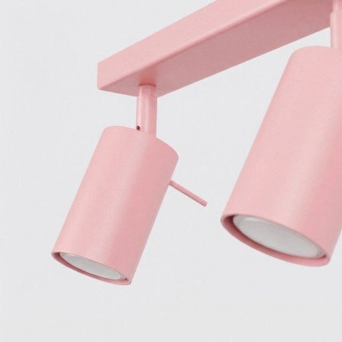 Sollux Lighting Plafon RING 4L różowy
