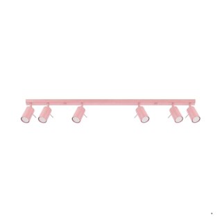 Sollux Lighting Plafon RING 6L różowy