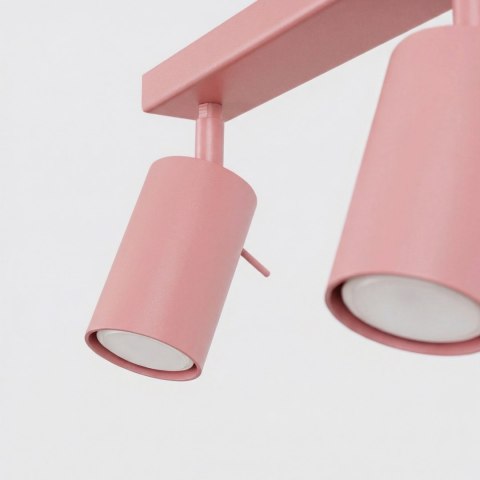 Sollux Lighting Plafon RING 6L różowy