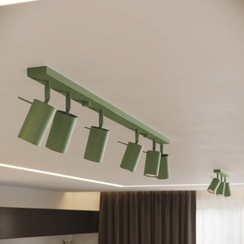 Sollux Lighting Plafon RING 6L szałwiowy