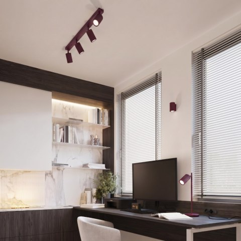 Sollux Lighting Kinkiet KARBON 10 burgund