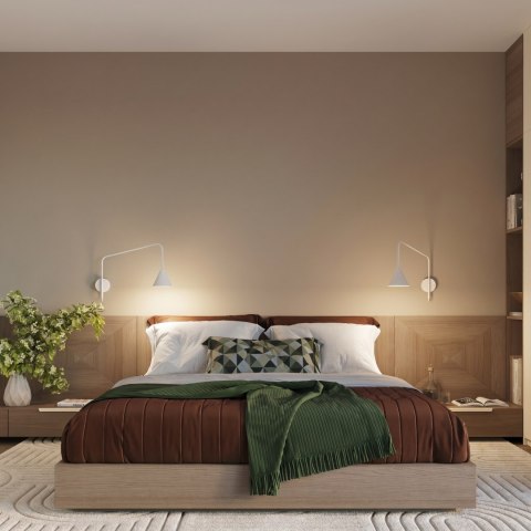 Sollux Lighting Kinkiet NOX 1 biały z włącznikiem