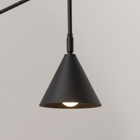Sollux Lighting Kinkiet NOX 1 czarny z włącznikiem