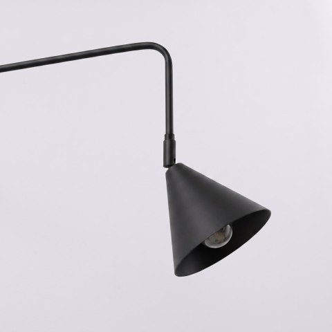 Sollux Lighting Kinkiet NOX 1 czarny z włącznikiem