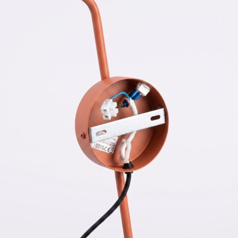 Sollux Lighting Kinkiet NOX 1 ochra czerwona z włącznikiem