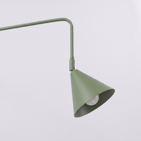 Sollux Lighting Kinkiet NOX 1 zielona oliwka z włącznikiem