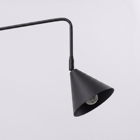 Sollux Lighting Kinkiet NOX 2 czarny z włącznikiem
