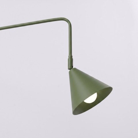 Sollux Lighting Kinkiet NOX 2 zielona oliwka z włącznikiem