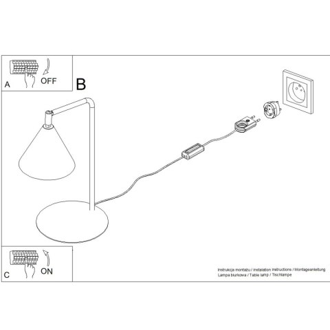 Sollux Lighting Lampa biurkowa NOX biała