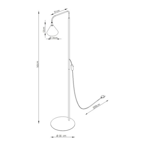 Sollux Lighting Lampa podłogowa NOX biała