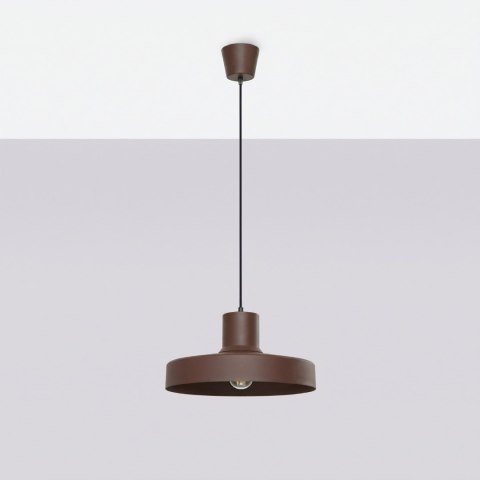 Sollux Lighting Lampa wisząca BILO brązowa