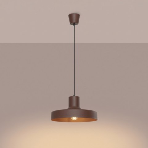 Sollux Lighting Lampa wisząca BILO brązowa