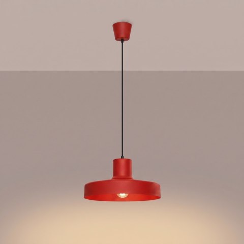Sollux Lighting Lampa wisząca BILO czerwona