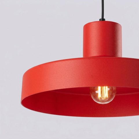 Sollux Lighting Lampa wisząca BILO czerwona