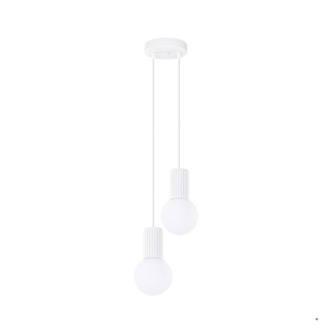 Sollux Lighting Lampa wisząca HALO 2P biała