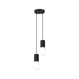 Sollux Lighting Lampa wisząca HALO 2P czarna