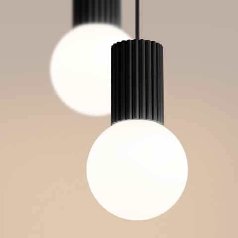 Sollux Lighting Lampa wisząca HALO 2P czarna