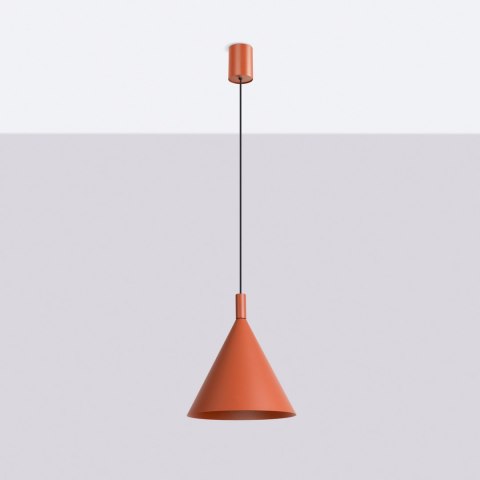 Sollux Lighting Lampa wisząca NOX 25 ochra czerwona