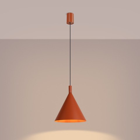 Sollux Lighting Lampa wisząca NOX 25 ochra czerwona