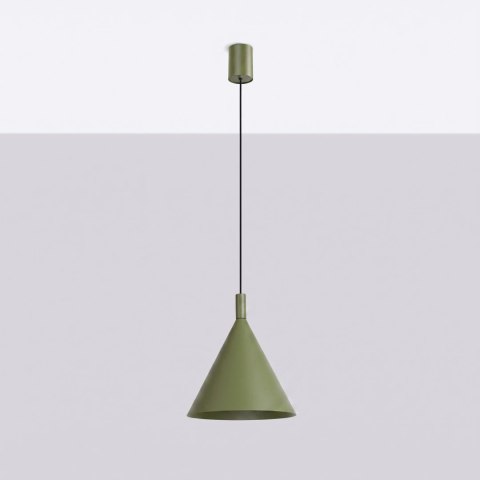 Sollux Lighting Lampa wisząca NOX 25 zielona oliwka