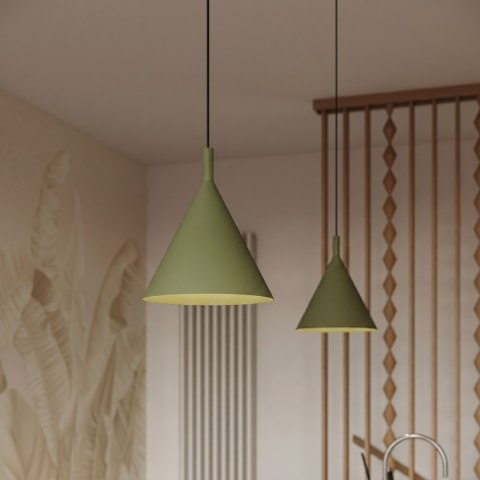 Sollux Lighting Lampa wisząca NOX 25 zielona oliwka