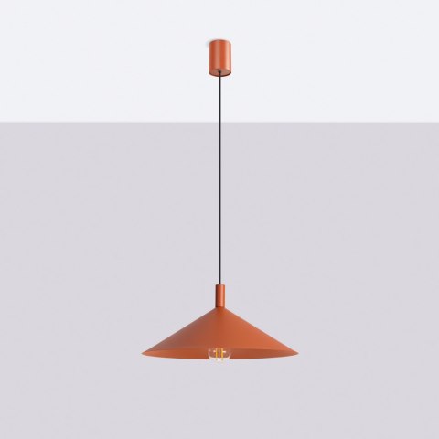 Sollux Lighting Lampa wisząca NOX 40 ochra czerwona