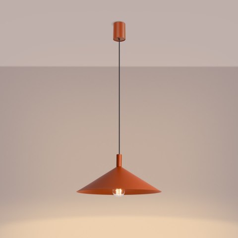 Sollux Lighting Lampa wisząca NOX 40 ochra czerwona