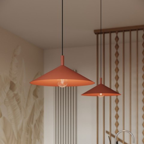 Sollux Lighting Lampa wisząca NOX 40 ochra czerwona