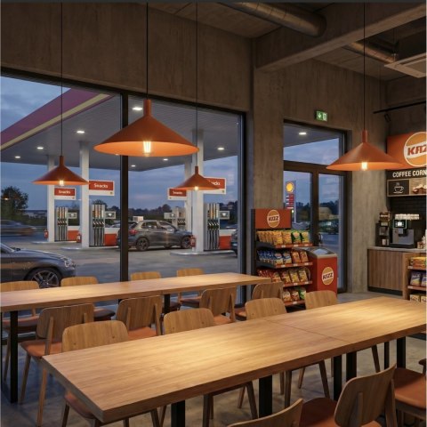 Sollux Lighting Lampa wisząca NOX 40 ochra czerwona