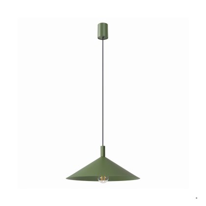 Sollux Lighting Lampa wisząca NOX 40 zielona oliwka