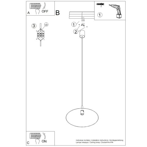 Sollux Lighting Lampa wisząca NOX 40 zielona oliwka