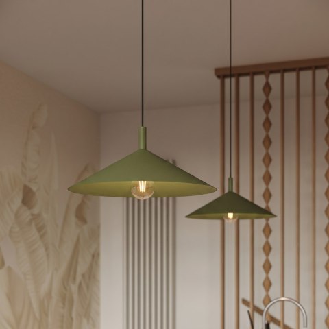 Sollux Lighting Lampa wisząca NOX 40 zielona oliwka