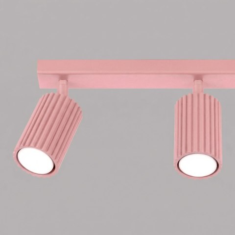 Sollux Lighting Plafon KARBON 3L różowy