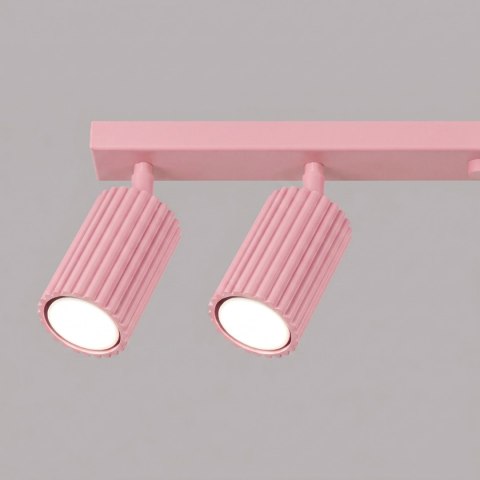 Sollux Lighting Plafon KARBON 6L różowy