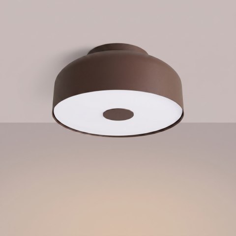 Sollux Lighting Plafon OMIQ brązowy