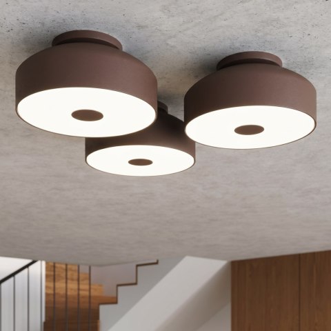 Sollux Lighting Plafon OMIQ brązowy