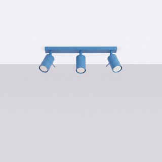 Sollux Lighting Plafon RING 3L błękitny